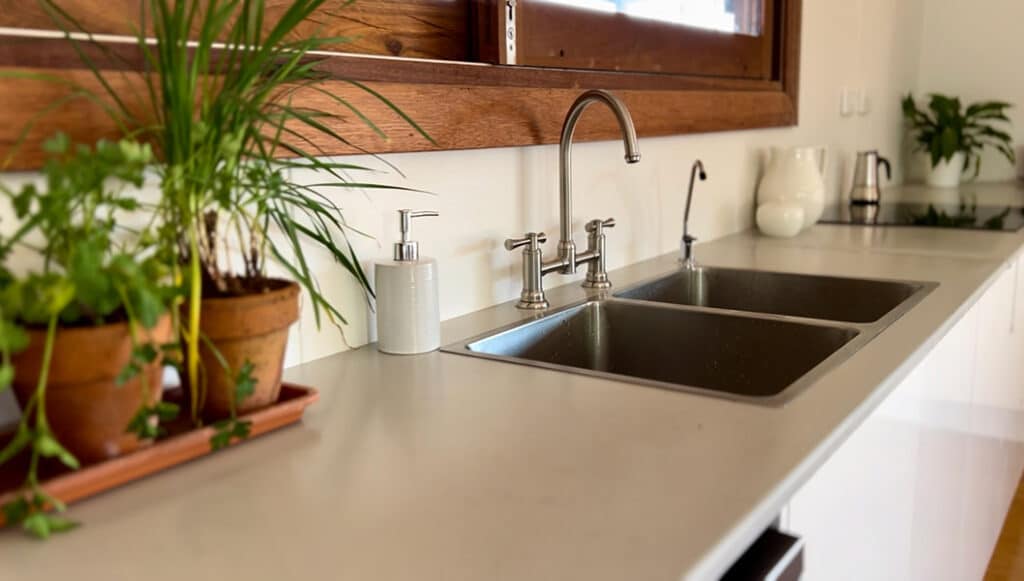 Smart Home Kitchen ideas used on Outback Climate SmartHome a environmentally responsible​ benchtop by ECO benchtops