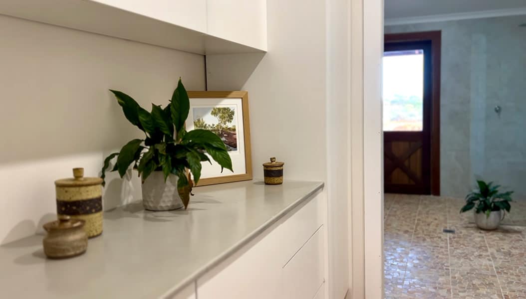 Smart Home Kitchen ideas used on Outback Climate SmartHome a environmentally responsible​ benchtop by ECO benchtops