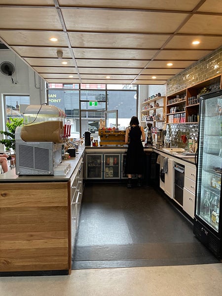 ECO Benchtops installation at McIver's Coffee & Tea