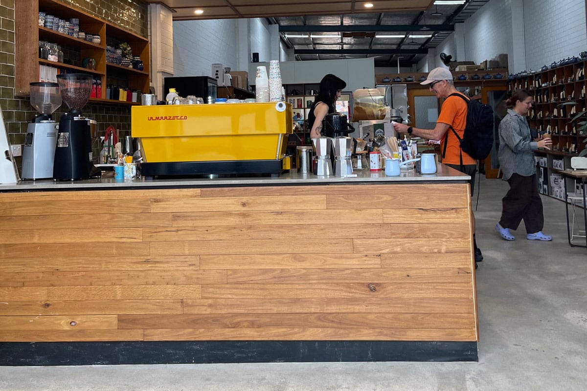 Cafe shop design with ECO Sustainable benchtops