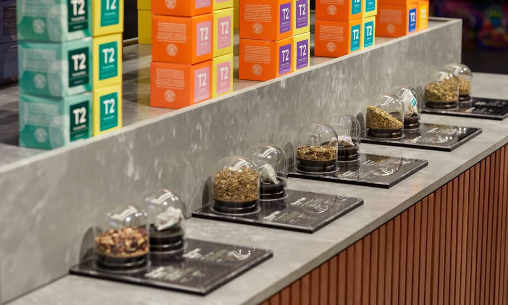 T2 Highpoint ECO Benchtop Yarra Storm Countertop for Retail Store