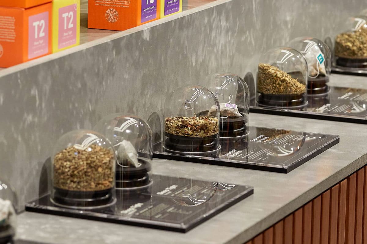 T2 Highpoint Yarra Storm retail counter top display by ECO Benchtops