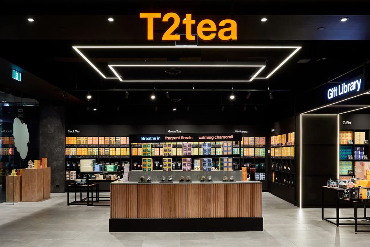 T2 Highpoint entrance with ECO benchtops Yarra Storm benchtop
