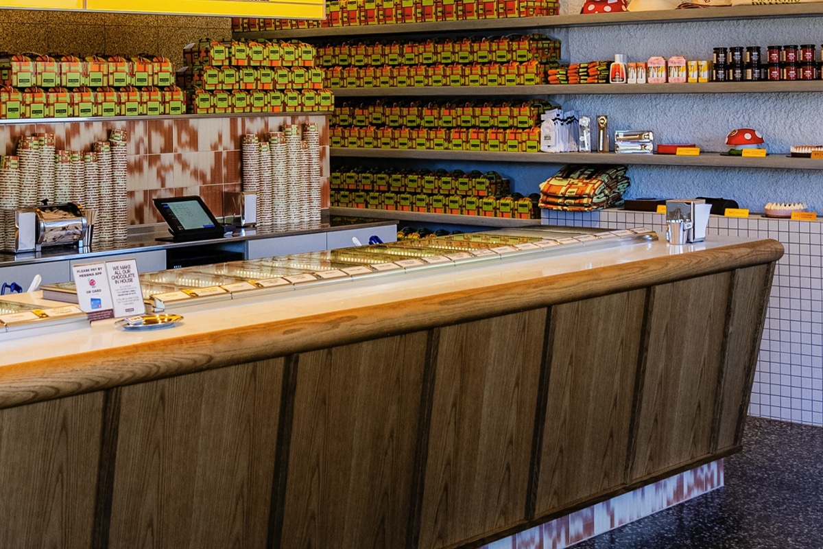 eco friendly countertops at Messina Gelato by eco benchtops